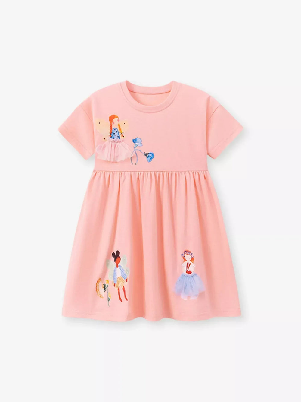 Children's Fairy Short Sleeve Dress - Trendsi - Flyclothing LLC
