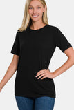 Zenana Full Size Crew Neck Short Sleeve T-Shirt - Trendsi - Flyclothing LLC