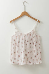 Floral Bow Back Scoop Neck Cami - Trendsi - Flyclothing LLC