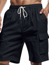 Men's Full Size Drawstring Shorts with Cargo Pockets Plus Size - Trendsi - Flyclothing LLC