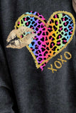 Leopard Heart Drop Shoulder Long Sleeve Sweatshirt - Trendsi - Flyclothing LLC