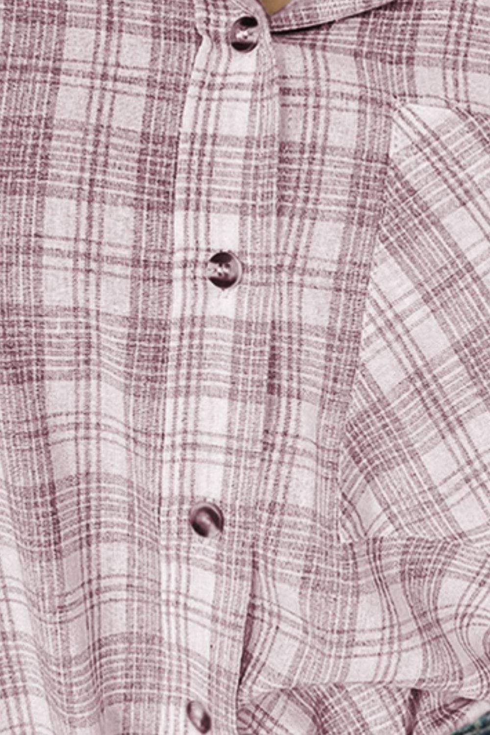 Drawstring Button Up Hooded Jacket - Trendsi - Flyclothing LLC