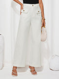 High Waist Wide Leg Pants - Trendsi
