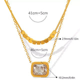18K Gold-Plated Pendant Necklace - Trendsi - Flyclothing LLC