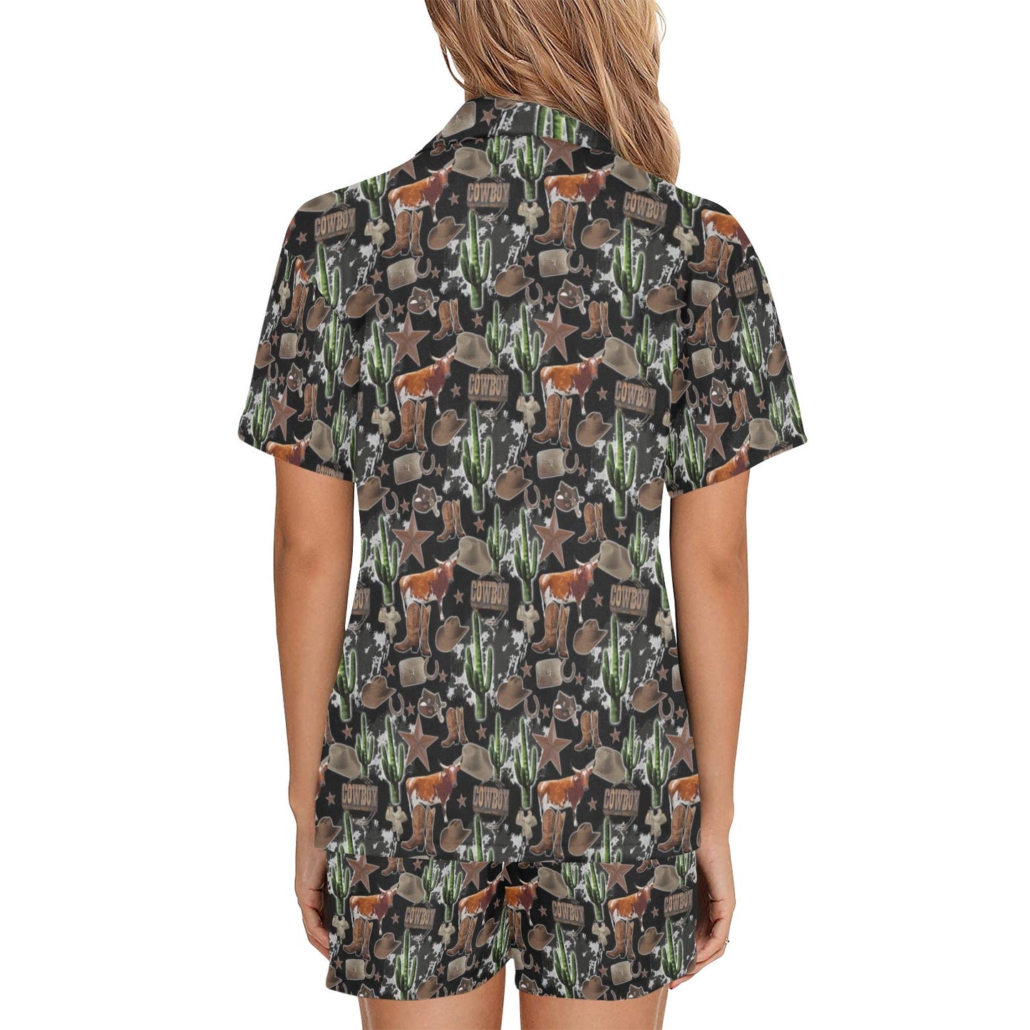Baha Ranch Longhorn Ranch Women's Western Pajama Set