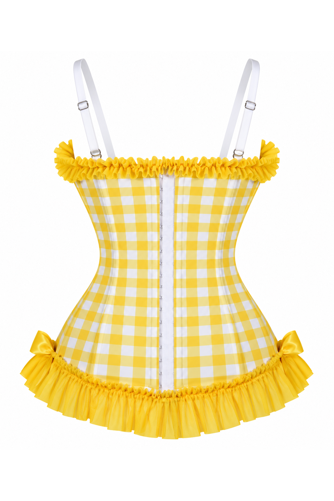 Daisy Corsets Lavish Lemon Ruffle Sweetheart Bustier Corset - Daisy Corsets - Flyclothing LLC