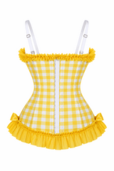 Daisy Corsets Lavish Lemon Ruffle Sweetheart Bustier Corset - Daisy Corsets - Flyclothing LLC
