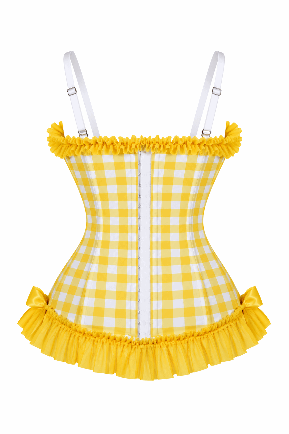 Daisy Corsets Lavish Lemon Ruffle Sweetheart Bustier Corset - Daisy Corsets - Flyclothing LLC
