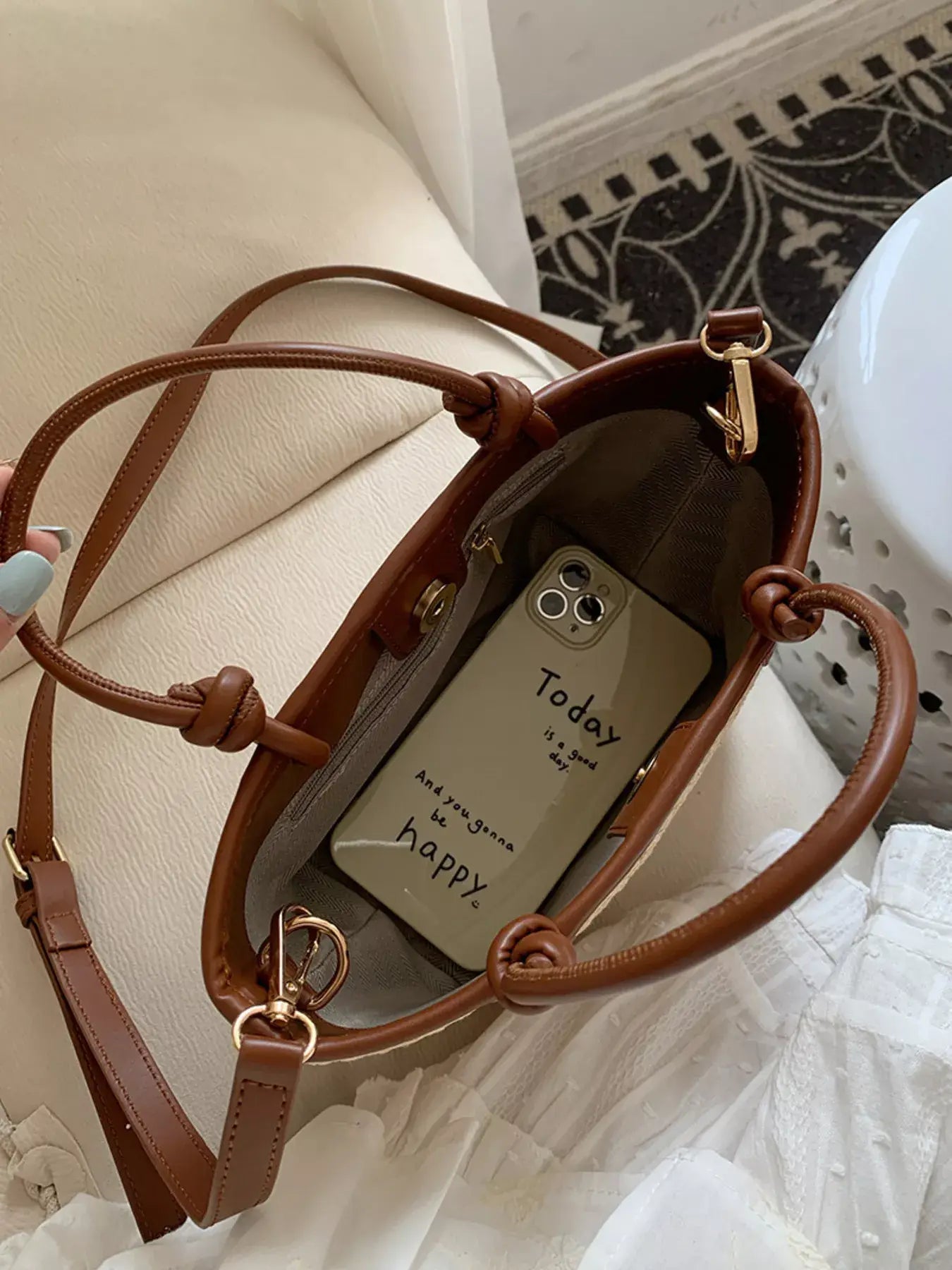 Straw Woven Crossbody Bag - Trendsi - Flyclothing LLC