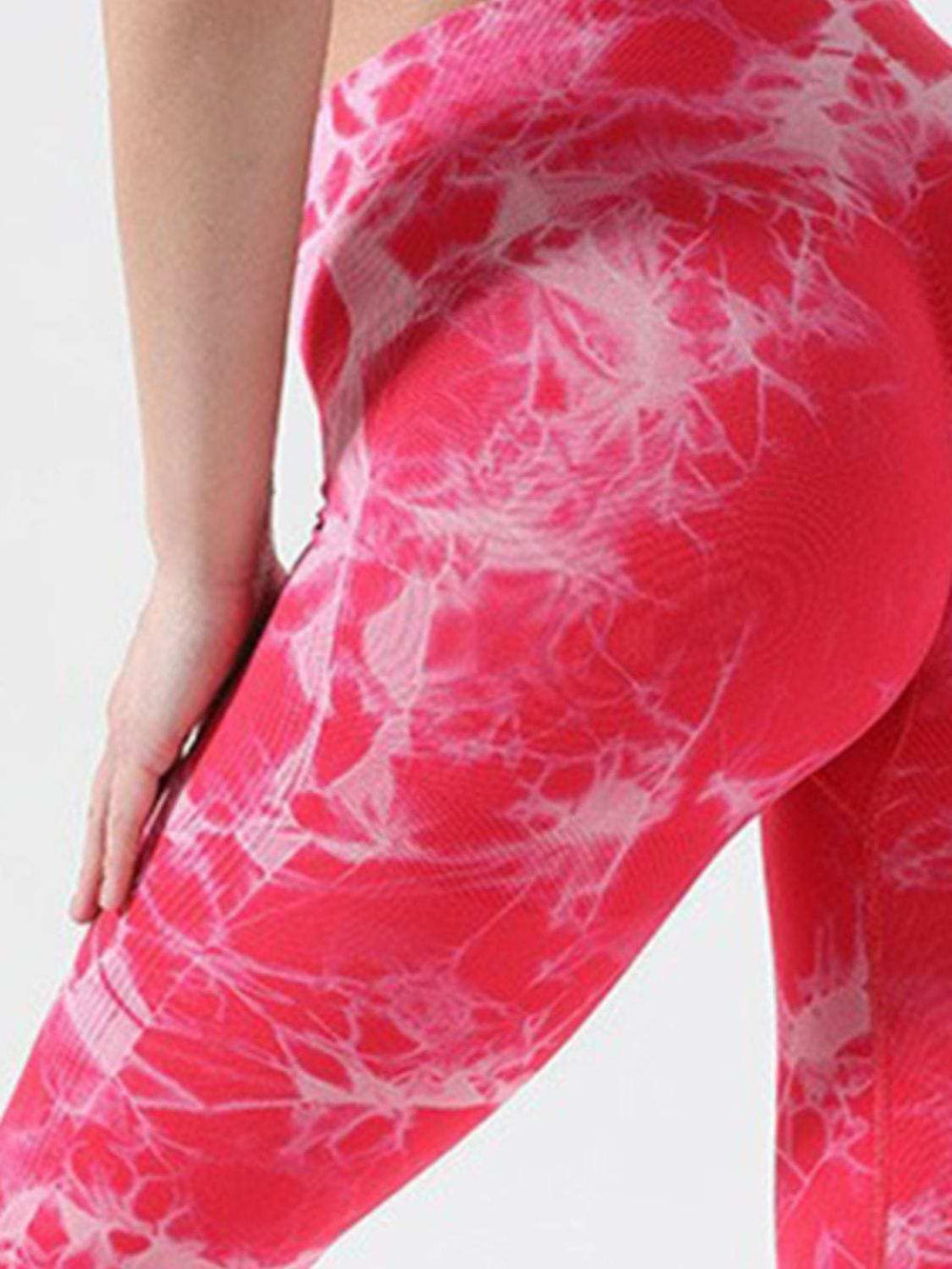Tie-Dye High Waist Active Leggings - Trendsi - Flyclothing LLC