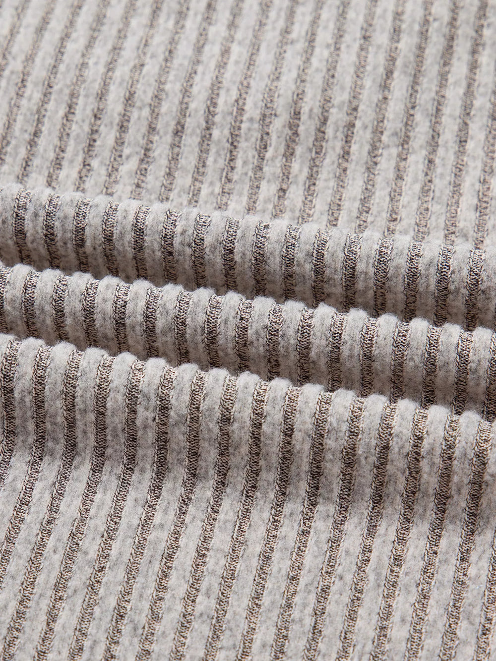 Ribbed V Neck Contrast Ribbon Bow Back Drop Shoulder Long Sleeve Top - Trendsi - Flyclothing LLC