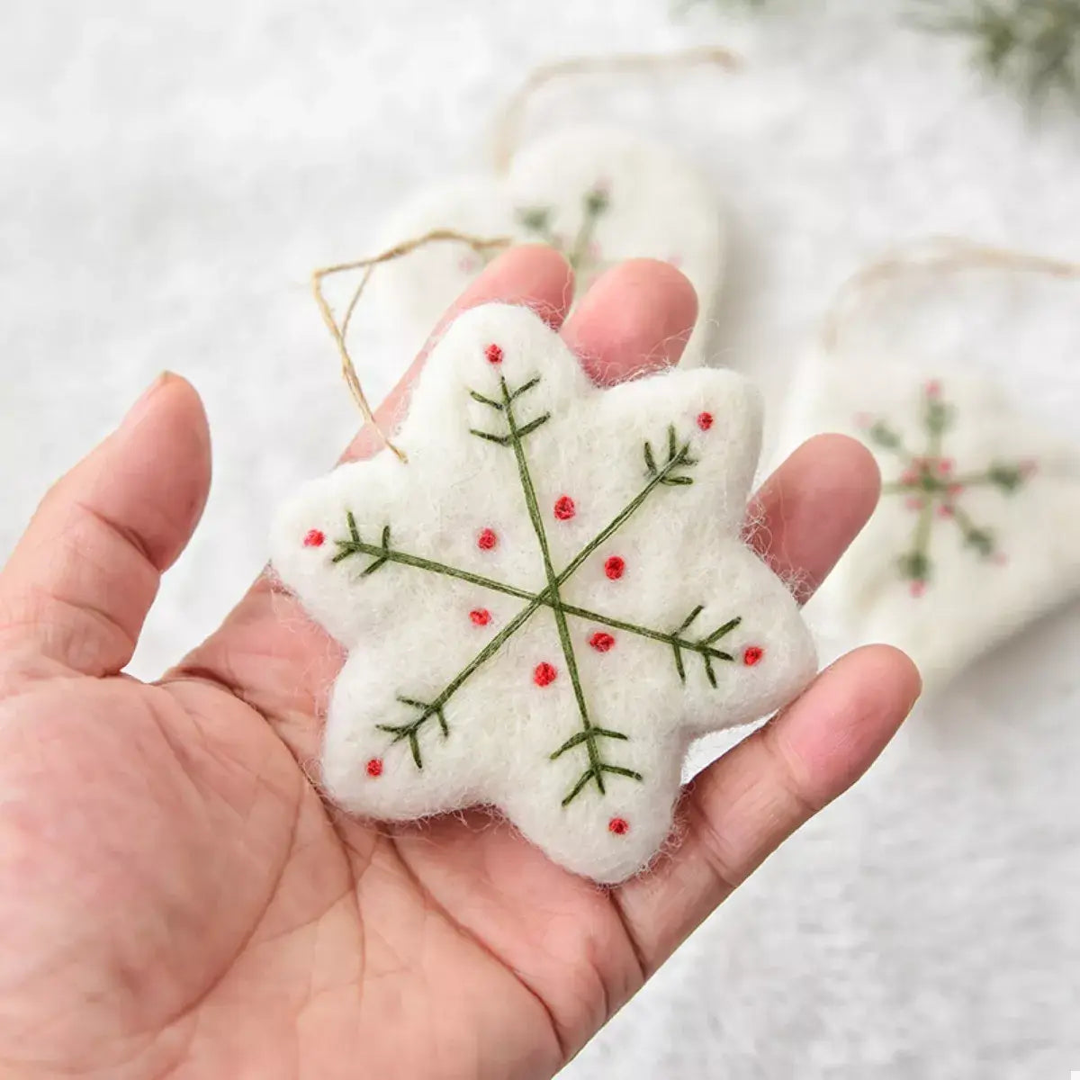 Christmas Felt Snowflake Ornament - Trendsi - Flyclothing LLC