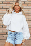 Exposed Seam Long Sleeve Hoodie - Trendsi - Flyclothing LLC