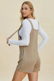 Double Take Full Size Texture Sleeveless Romper - Trendsi - Flyclothing LLC