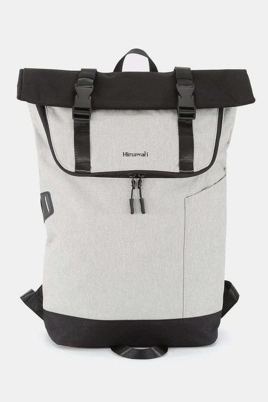 Himawari Contrast Waterproof Canvas Backpack Bag - Trendsi - Flyclothing LLC