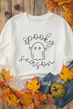 Ghost Graphic Long Sleeve Dropped Shoulder Sweatshirt - Trendsi - Flyclothing LLC