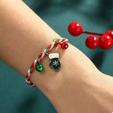 Christmas Charm Braided Rope Bracelet - Trendsi - Flyclothing LLC