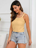 Square Neck Cropped Cami - Trendsi - Flyclothing LLC
