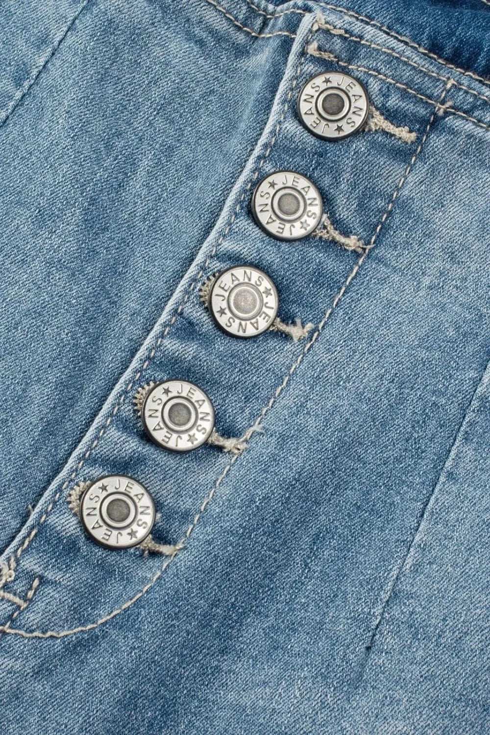 Button Fly High Waist Jeans - Trendsi - Flyclothing LLC