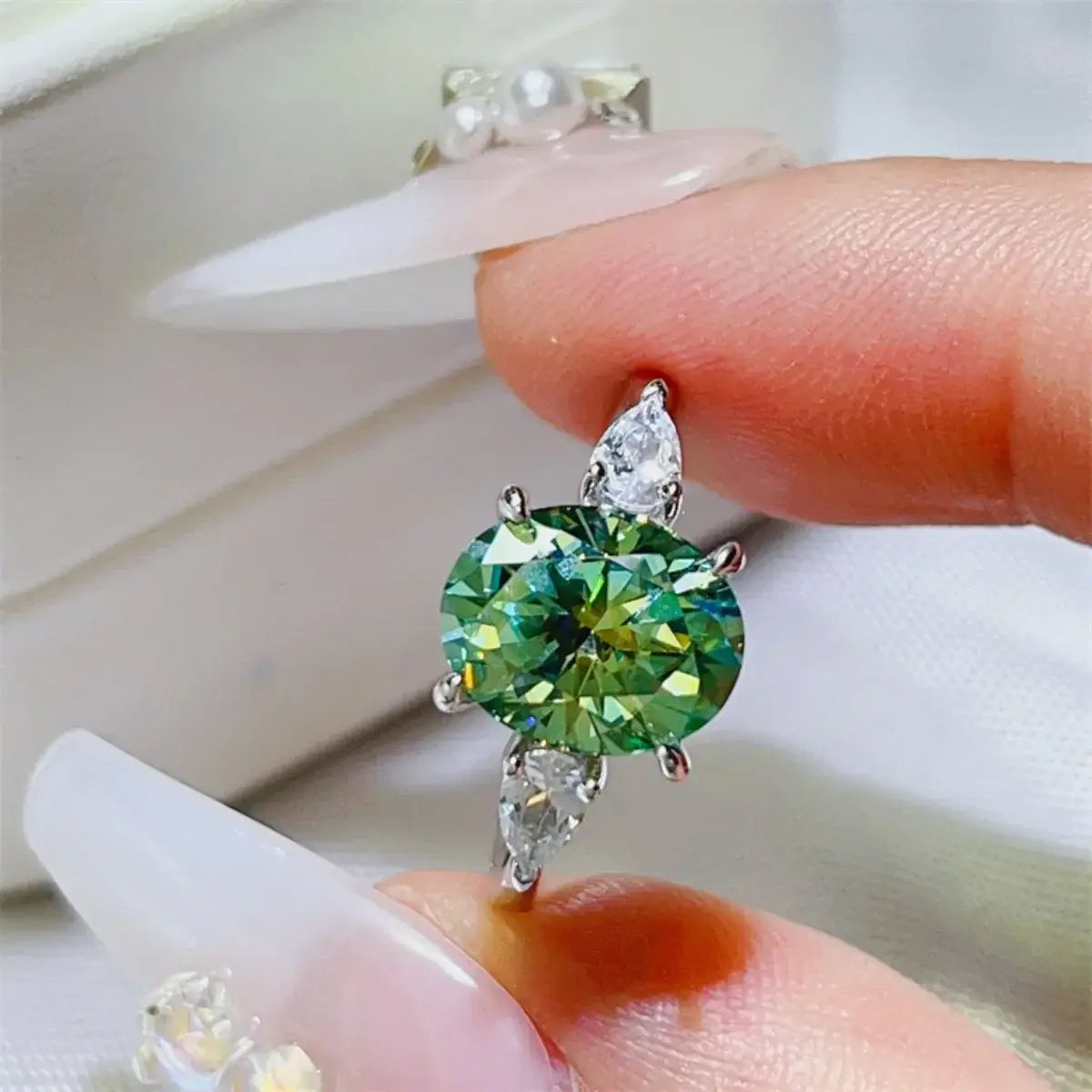 3 Carat Moissanite 925 Sterling Silver Ring - Trendsi - Flyclothing LLC
