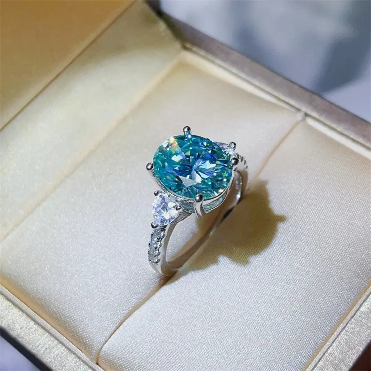 5 Carat Moissanite 925 Sterling Silver Ring - Trendsi - Flyclothing LLC