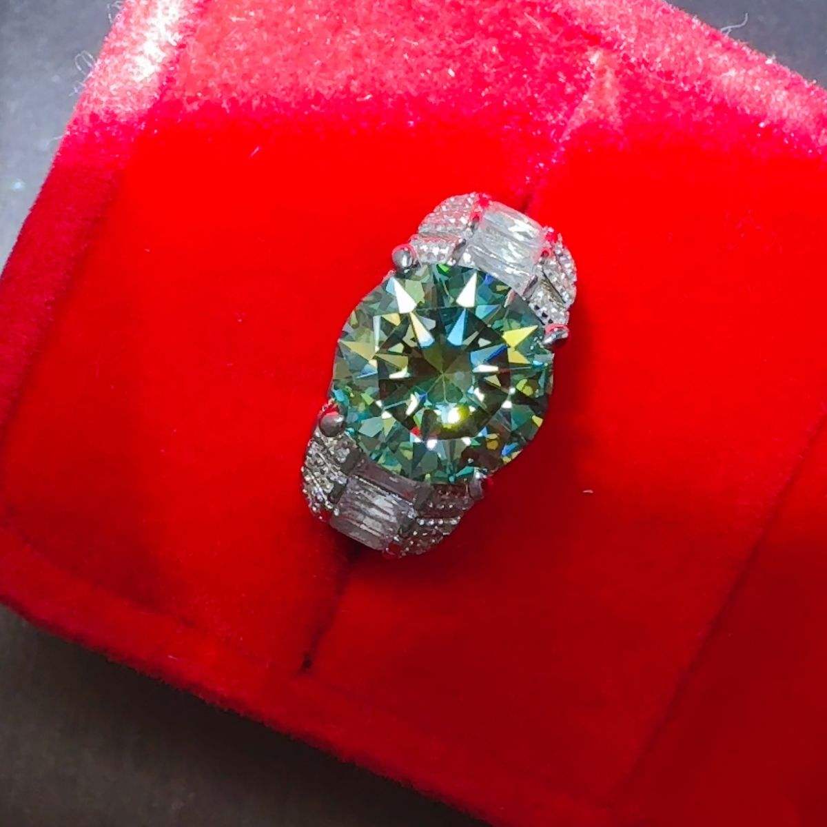 5 Carat Moissanite 925 Sterling Silver Ring - Trendsi - Flyclothing LLC