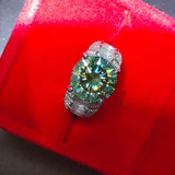 5 Carat Moissanite 925 Sterling Silver Ring - Trendsi - Flyclothing LLC