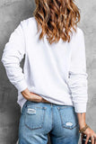 Pumpkin & Ghost Round Neck Long Sleeve Sweatshirt - Trendsi - Flyclothing LLC