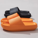 Open Toe Platform Slippers - Trendsi