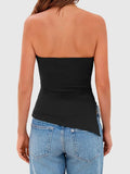 Side Slit Tube Top - Trendsi