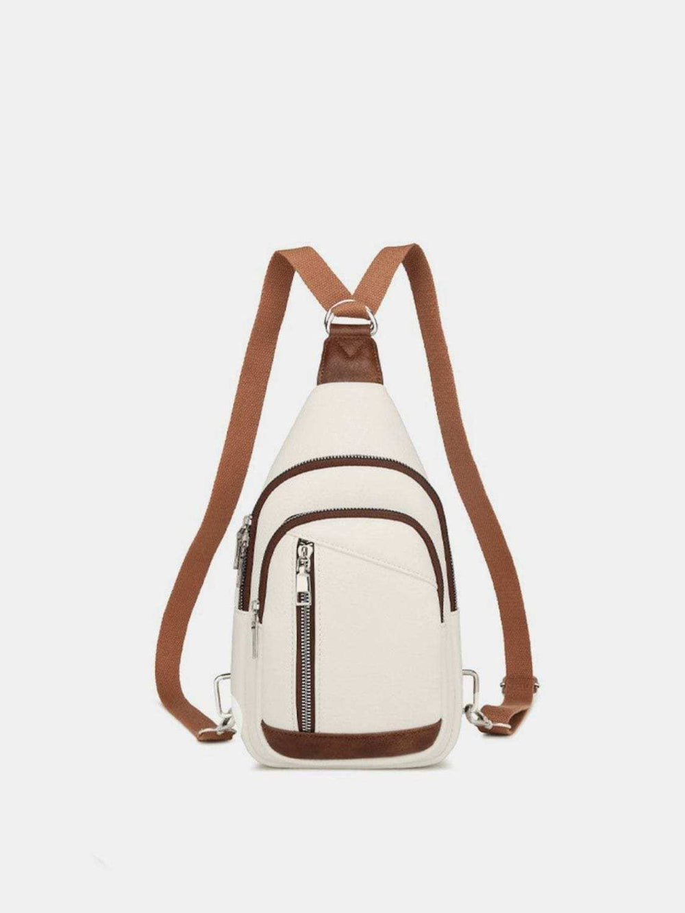PU Leather Crossbody Bag with Two Detachable Strap - Trendsi - Flyclothing LLC