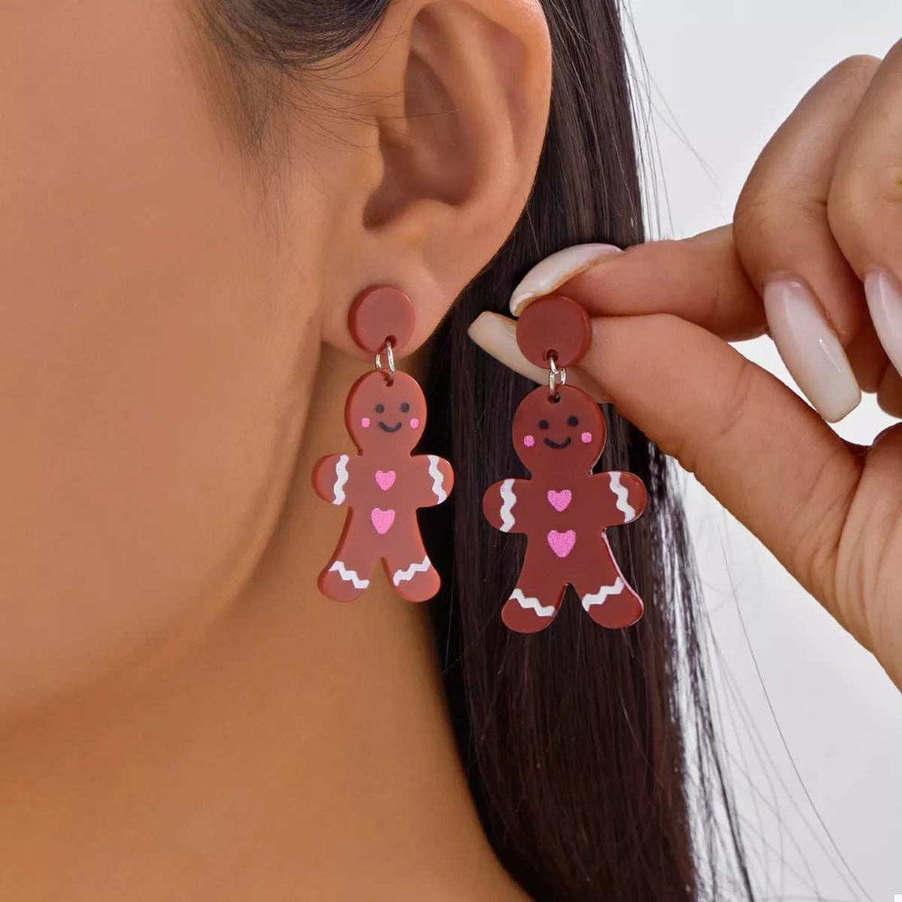 Christmas Acrylic Dangle Earrings - Trendsi - Flyclothing LLC