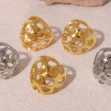 Stainless Steel Cutout Ring - Trendsi - Flyclothing LLC