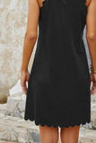 Mock Neck Sleeveless Mini Dress - Trendsi - Flyclothing LLC