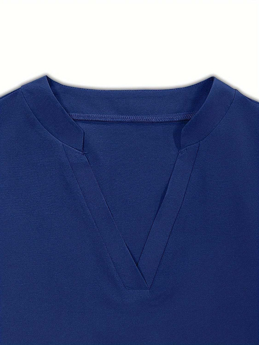 Tiered Notched Half Sleeve Dress - Trendsi - Flyclothing LLC