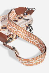 Fame Geometric Wide Strap Crossbody Bag - Trendsi