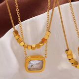 18K Gold-Plated Pendant Necklace - Trendsi - Flyclothing LLC
