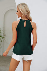 Sequin Grecian Neck Tank - Trendsi - Flyclothing LLC