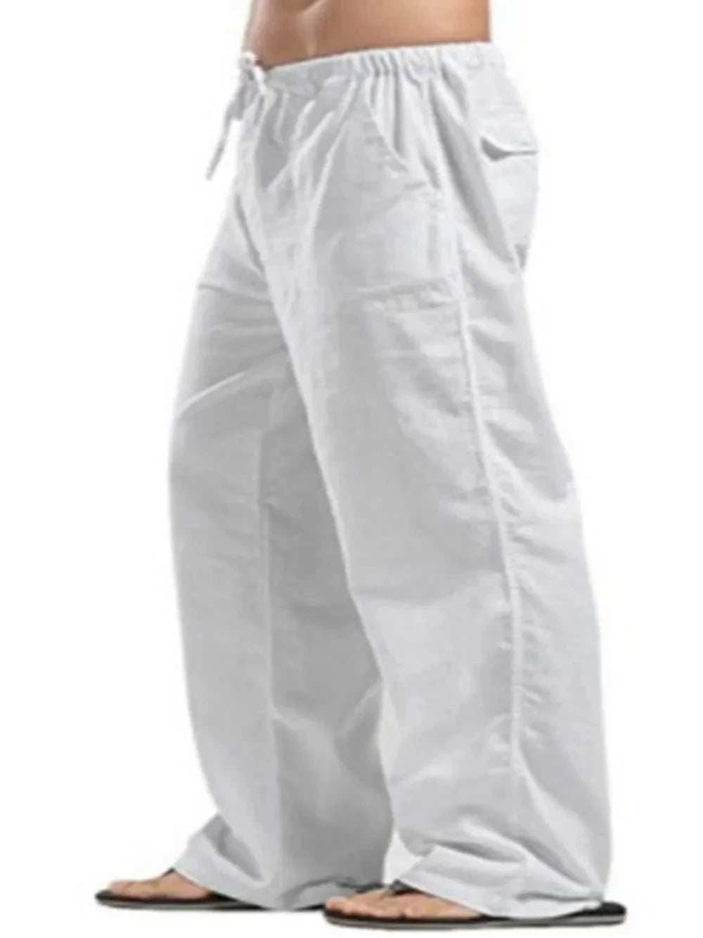 Men's Full Size Drawstring Pants with Pockets Plus Size - Trendsi - Flyclothing LLC