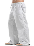 Men's Full Size Drawstring Pants with Pockets Plus Size - Trendsi