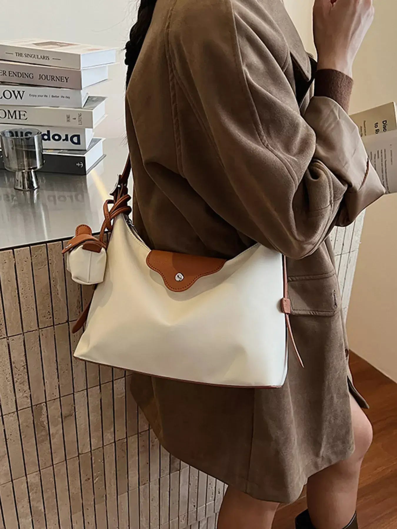 Hobo Crossbody Bag with Coin Purse - Trendsi - Flyclothing LLC