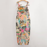 Baha Ranch Pop Western Collage Relaxed Fit Jumpsuit