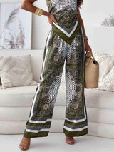 Printed Cami and Wide Leg Pants Set - Trendsi - Flyclothing LLC