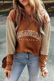 Letter Graphic Long Sleeve Hoodie - Trendsi - Flyclothing LLC
