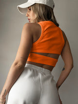 Cutout Round Neck Tank - Trendsi - Flyclothing LLC