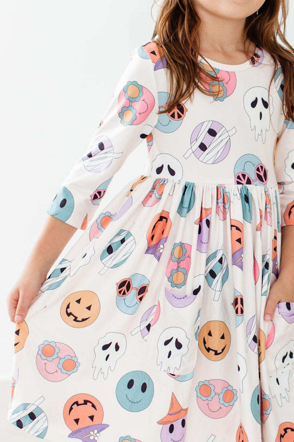 SALE Monster Mash 3/4 Sleeve Pocket Twirl Dress - Mila & Rose ® - Flyclothing LLC