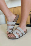 Forever Link Rhinestone Open Toe Sandals - Trendsi - Flyclothing LLC
