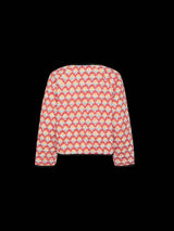 Tied Printed Long Sleeve Jacket - Trendsi - Flyclothing LLC