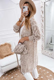 V-Neck Long Sleeve Cardigan - Trendsi - Flyclothing LLC