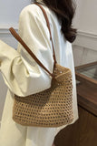 Openwork Woven Tote Bag - Trendsi - Flyclothing LLC